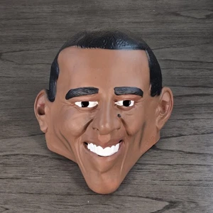 2008 Disguise President Barack Obama Rubber Latex Adult Halloween Mask Good - Picture 1 of 2
