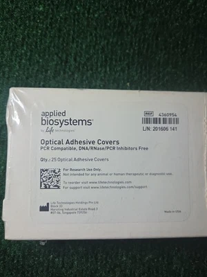 25 capas adesivas ópticas aplicadas Biosystems 4360954 lacradas de fábrica - Imagem 1 de 3