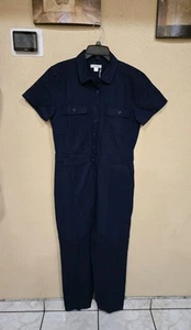 Outerknown S.E.A. Anzug Damen Jumpsuit mit Knopfleiste in Marine Größe M - Bild 1 von 5
