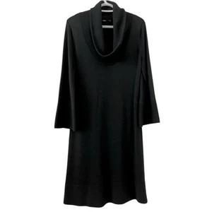 Saks Fifth Avenue Merinowolle Pullover Kleid Wasserfallausschnitt minimalistisch Old Money Large - Bild 1 von 9