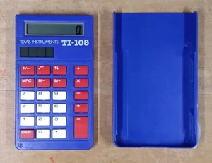 Texas Instruments TI-108 Solar Basic School Calculator Mathematics In Action  - Picture 1 of 4