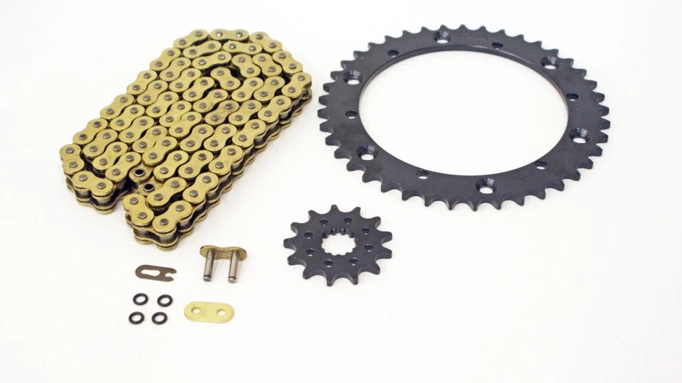 Yamaha YFZ350 350 1997-2000 Banshee cadena de anillo tórico de oro y piñón de plata 12/40 Foto 1 de 1