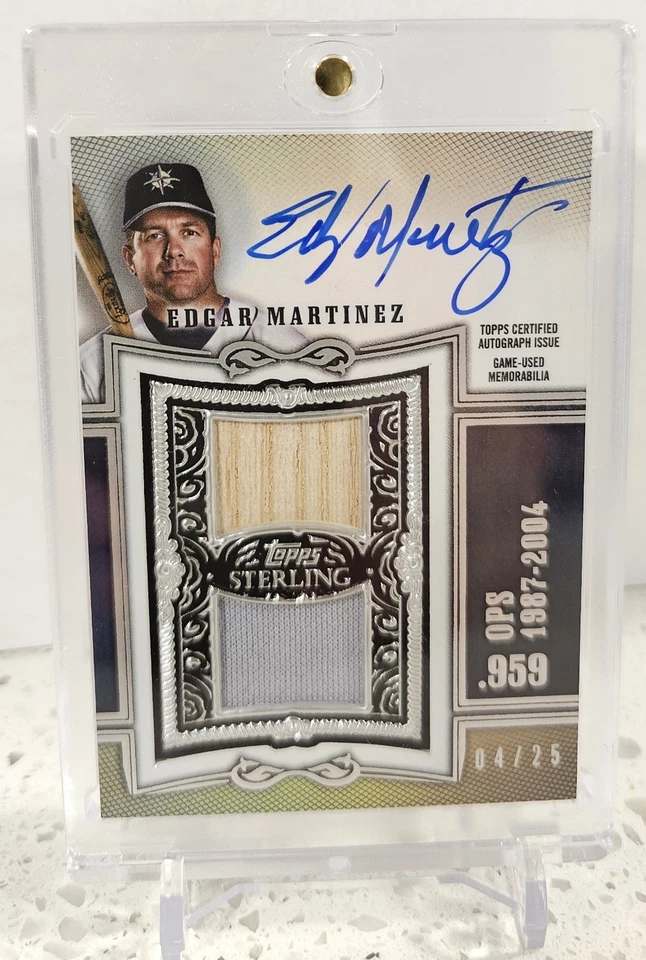 2020 Topps Sterling - Sterling Swings Autograph Relics Edgar Martinez... - Image 1 of 2
