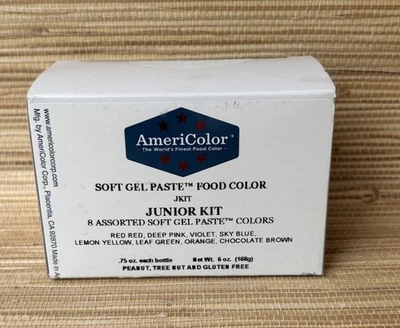 AmeriColor Junior Kit Soft Gel Paste Food Color, 0.75 Ounce, 8 Pack Kit Sealed - Image 1 of 4