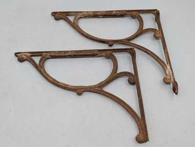 DE COLECCIÓN Soportes de Montaje Barnes Decorativos Hierro Fundido Granja Fregadero Estante 14 X 16 Foto 1 de 4