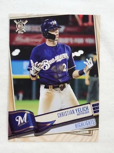 2019 Topps Big League Highlights Christian Yelich #398 Milwaukee Brewers - Imagen 1 de 2