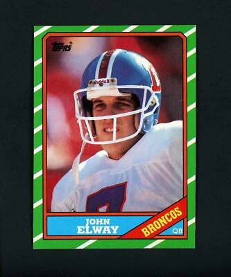 John Elway 1986 Topps (HOF) Denver Broncos #112 NM-MT+ - Image 1 of 2