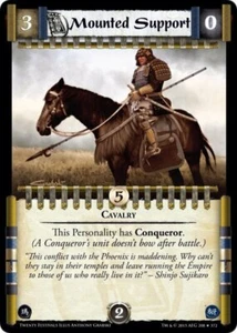 Legend of the Five Rings L5R CCG TF Twenty Festivals Mounted Support - Picture 1 of 1