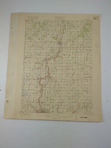 1917 Chesaning Quadrangle MI Michigan USGS Topographic Original Map 20x17 - Picture 1 of 4