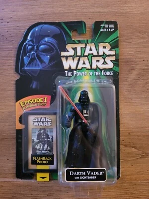 Star Wars Darth Vader con sable de luz flashback foto poder de la fuerza, 1998 Foto 1 de 4