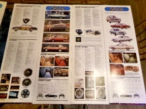 4 Oldtimer 1980 1981 Chevy Malibu Autohaus Showroom Werbung Litho Schilder - Bild 1 von 12