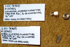 1966 Cadillac Fuel Filter Brass Fitting Kit - Cars with A/C NEW (Read details) - Picture 1 of 6