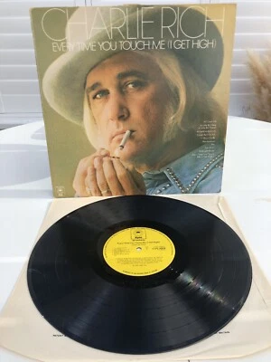 CHARLIE RICH EVERYTIME YOU TOUCH ME EPC 80828 1975 VINYL LP RECORD - Image 1 of 4