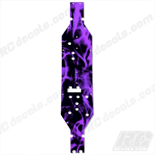 1/10 EXO Terra Buggy Axial Main Chassis Plate Protector Flames Purple AX30798  - Image 1 of 1