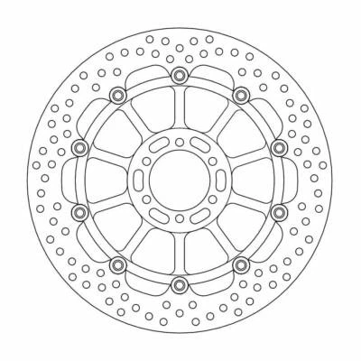 Disco de freno delantero Ducati SPORT 1000 S 2007-2009 Moto Masters Halo Foto 1 de 4