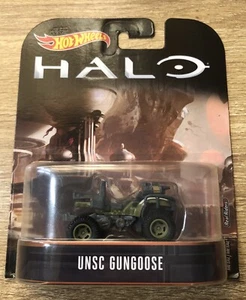 Hot Wheels 2017 UNSC GUNGOOSE Halo Retro Entertainment 1:64 Mattel DWJ85 - Picture 1 of 2