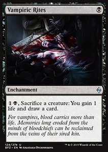 MTG VAMPIRIC RITES ITALIAN EXC - RITI VAMPIRICI - BFZ - MAGIC - Picture 1 of 1
