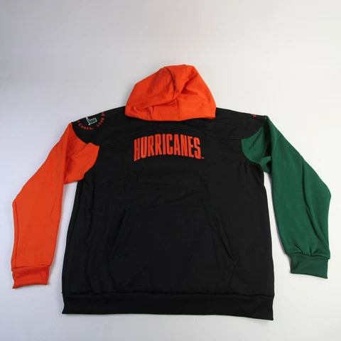 Miami Hurricanes adidas Aeroready Sweatshirt Men's Black/Orange New Cover