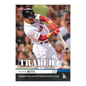 2019 TOPPS NOW #OS-65 MOOKIE BETTS TRADED TO LOS ANGELES DODGERS 2/4/20 - Picture 1 of 2