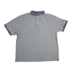 JOS A BANK Mens Short Sleeve Striped Polo Shirt Traveler's Collection Size Large - Picture 1 of 7