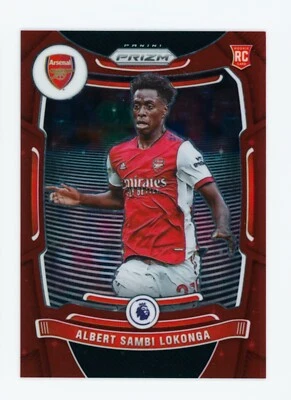 2021-22 Albert Sambi Lokonga Panini Prizm Choice Green Arsenal Rookie Card 2/9 - Image 1 of 3