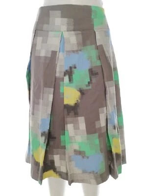 Fat face  T. 16 (44) Gris Midi Falda línea A Algodón 100% Logo - Imagen 1 de 4