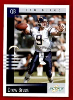 2003 Score #119 Drew Brees. - Image 1 of 2