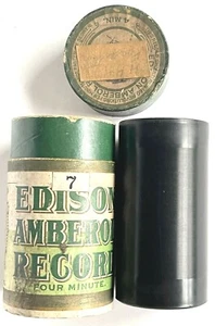 ANTIQUE 1910 "FORGOTTEN" BARITONE SOLO W. THOMPSON EDISON AMBEROL CYLINDER #444 - Picture 1 of 3