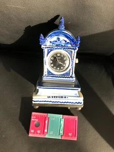 Small Delft Clock & Music Box by Murof , Jeweled - BEx - Picture 1 of 4