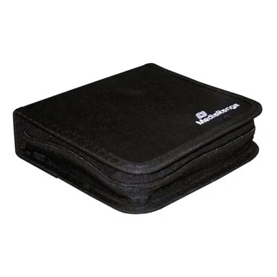 MediaRange Borsa Porta CD DVD Raccoglitore Wallet per 24 Dischi, Nero - BOX50 - Immagine 1 di 4