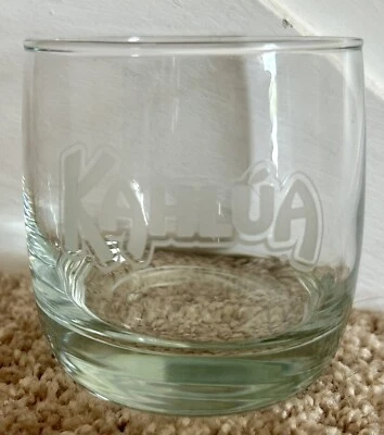 Kahlua Clear Etched Cocktail Glass Vintage 10 Ounce - Image 1 of 4