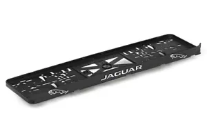 Jaguar 2xECHTE 3D-Effekt Kennzeichenhalter Nummernschildhalter chrom - Bild 1 von 3