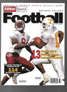 1999 Athlon Sports College Football Preview Magazine (Peter Warwick, Tee Martin) - Picture 1 of 2