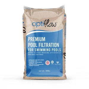 OptiFlow 50 Lb Premium Pool Filtration Angular Sand with Pure Silica Formula - Picture 1 of 7