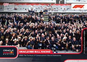➠ Topps Now Formula 1 2022 #68 Oracle Red Bull Racing - Max Verstappen / Perez - Bild 1 von 2