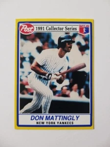 1991 POST CEREAL DON MATTINGLY #29 NEW YORK YANKEES - Bild 1 von 2