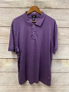 Calvin Klein Polo Shirt Mens XL (50" Chest) Purple Soft Knit Polo Shirt New  - Picture 1 of 4