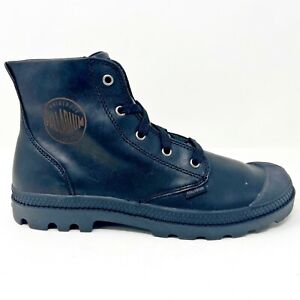 Palladium Pampa Hi Leather Black Womens Size 11 Chukka Boots 92355 001
