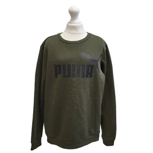 Puma Green Long sleeve Sports Crew Neck Sweatshirt Uk Boy's Size XL I181 - Picture 1 of 6