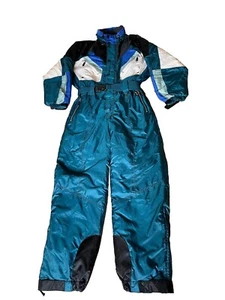 Vintage Skianzug Overall Rodeo Retro Schneeanzug Blau Größe M - Bild 1 von 21