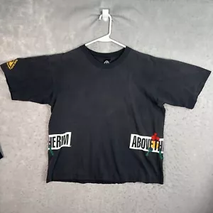 Vintage 90s Above The Rim 2 Pac Hip Hop T Shirt Adult Large Black Faded Mens - Picture 1 of 14