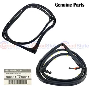 GENUINE Nissan Patrol Y61 GU Short Long Wheel Base Rear Barn Door Rubber Seals - Picture 1 of 3