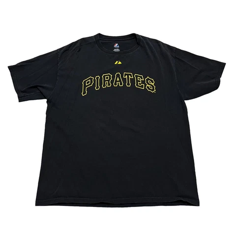 Pittsburgh Pirates Roberto Clemente Shirt Mens Extra Large Black Yellow Adult Cover