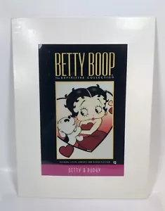 Betty Boop Quadro Stampa “Betty And Pudgy” su Tappetino 12” X 9” (Senza Cornice) - Foto 1 di 9