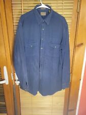 Vintage St John’s Bay Chamois Cloth Shirt Men's XLT Made in USA Blue XL Tall