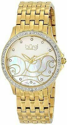 Burgi Women's BUR081YG Analog Display Swiss Quartz Gold Watch