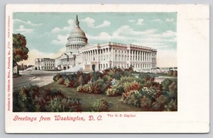 Grüße aus Washington DC US-Kapitol Gebäude UDB unbestellte Postkarte - Bild 1 von 2
