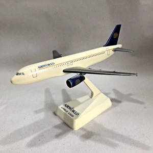 AIRWORLD AIRBUS A320 Plastic Push Fit Model Plane & Stand - Needs repair! - Picture 1 of 7