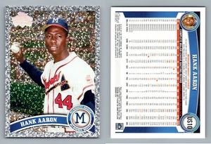 2011 TOPPS UPDATE SP LEGENDS PLATINUM DIAMOND US10 HANK AARON BRAVES - Picture 1 of 1
