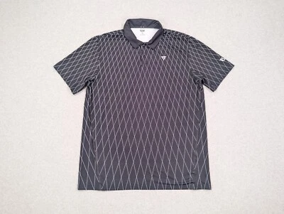 Camisa Fury Para Hombres XXL Negra Argyle Polo Rendimiento Golf Deportes Elastizada Secado Rápido Foto 1 de 4